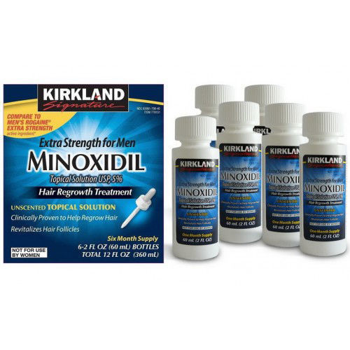 Kirkland Minoxidil Signature Hair Regrowth Strength Men 6x Months - Health Beauty Shop : Secured & Trusted | Free Shipping